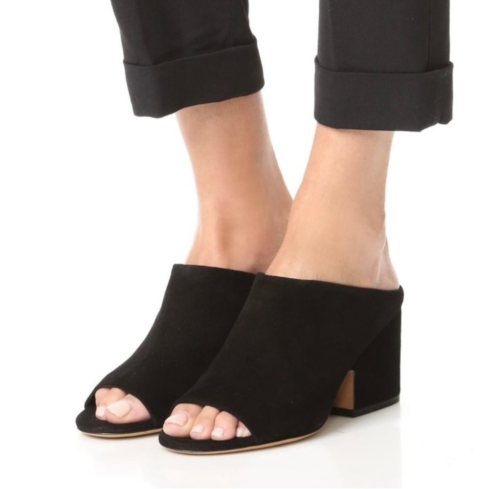 VINCE SUEDE MULES